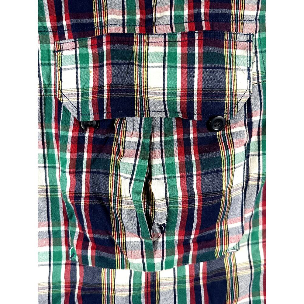 Polo‎ Ralph Lauren Plaid Cargo Shorts Lightweight Multicolor Mens 42 Vintage - Picture 2 of 9